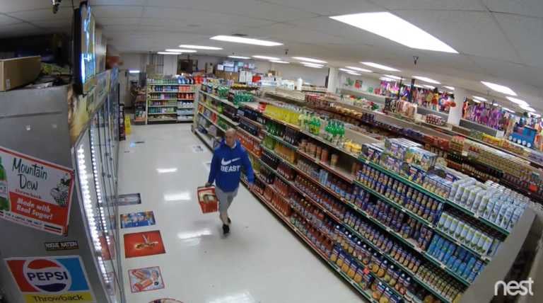 Security Cam Caught Alleged Shoplifter Stealing Groceries — But Store