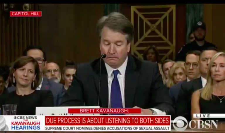 Watch Brett Kavanaugh Gets Emotional Describing Daughters Reaction To Accusations During Fiery 5448